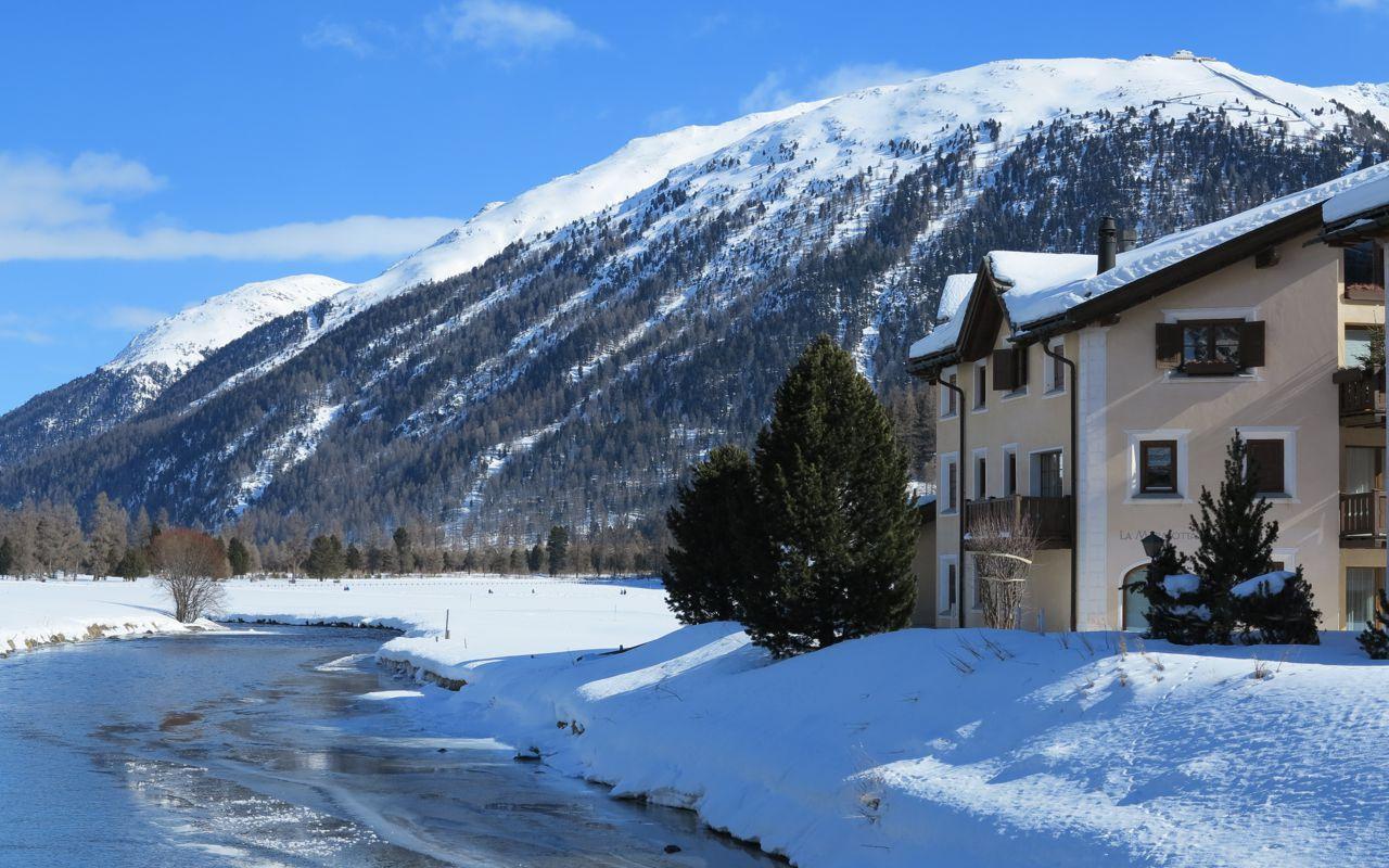 Ferienwohnung Marmotta Celerina/Schlarigna Exterior foto